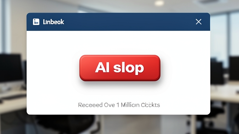 LinkedIn gets over 1 million clicks on AI slop button