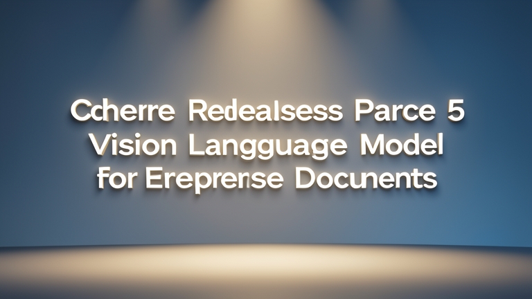 Cohere Releases Parse 5 Vision Language Model for Enterprise Documents