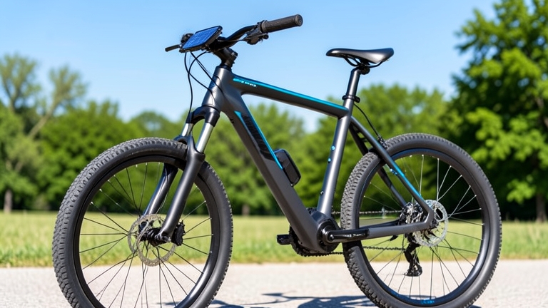 Phosgo Go5 solar ebike charges its battery whilst riding