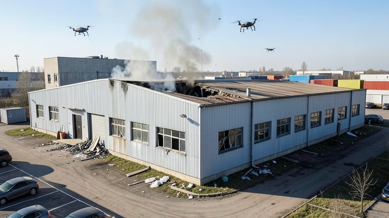 Drones ucranianos golpean un almacén de Ozon en Rusia