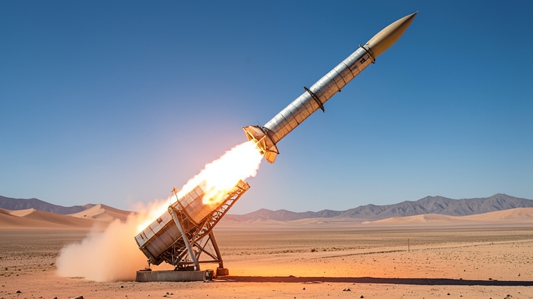 Corea del Sur prueba cohete militar Mir de combustible sólido