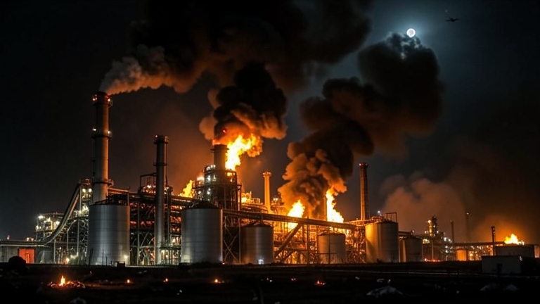 Ataque de dron ucraniano desata incendio en refinería rusa