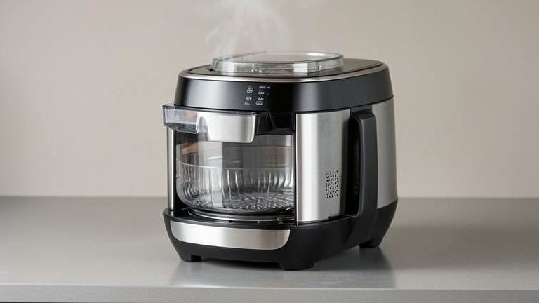 Create lanza una freidora de aire con cubeta de cristal y vaporizador
