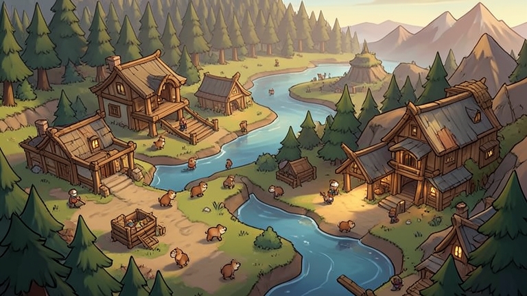 Timberborn recibe actualización 1.1 con nuevas estructuras y mapas